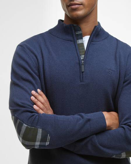 Avoch Half-Zip Jumper Navy Marl