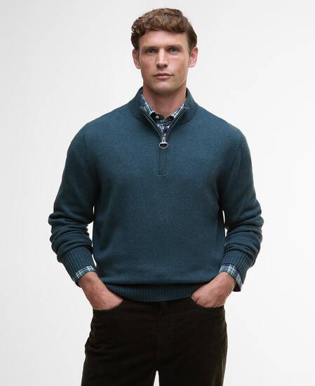 Kelson Half-Zip Jumper Mallard Green