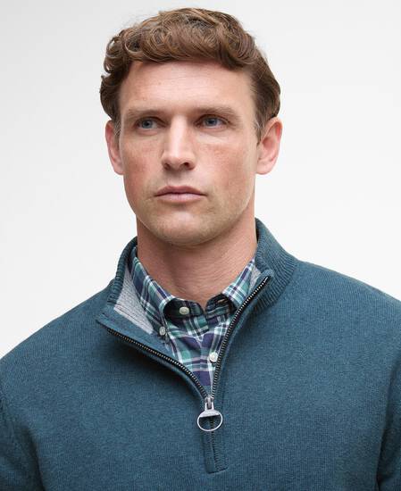 Kelson Half-Zip Jumper Mallard Green