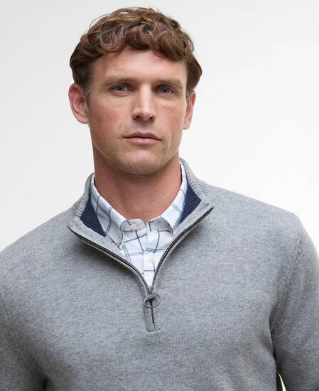 Kelson Half-Zip Jumper Grey Marl