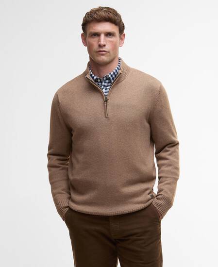Kelson Half-Zip Jumper Stone