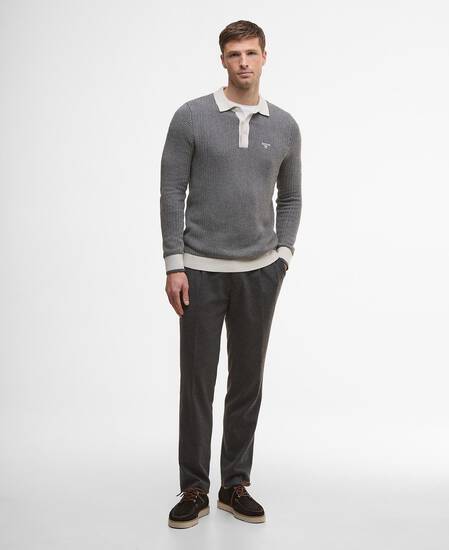 Decton Knitted Polo Shirt Mist