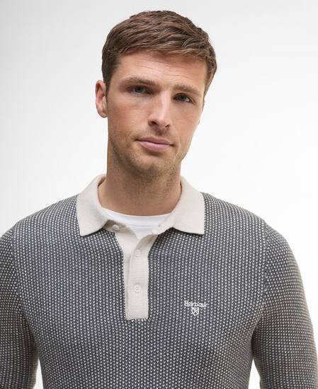Decton Knitted Polo Shirt Mist