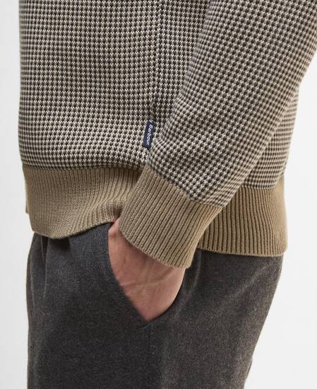 Wells Crew Neck Jumper Washed Stone