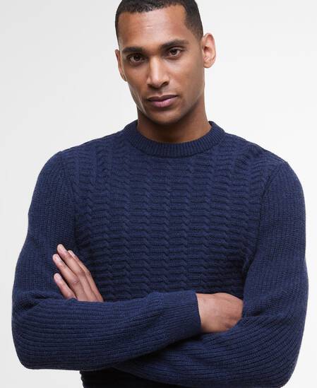Cleveland Crew Neck Jumper Navy