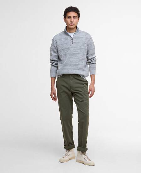 Dartfield Half-Zip Jumper Light Grey