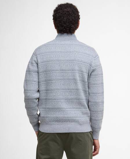 Dartfield Half-Zip Jumper Light Grey