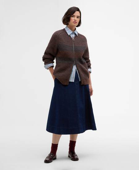 Paul Smith loves Barbour Knitted Bomber Jacket Rustic