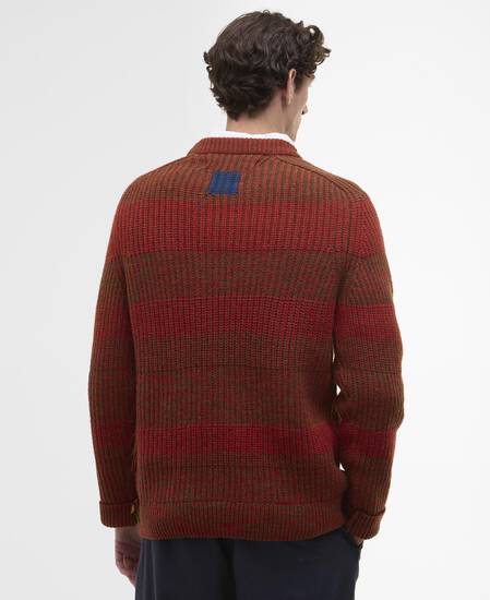 Paul Smith loves Barbour Saddle Crew Neck Jumper Rosette Red