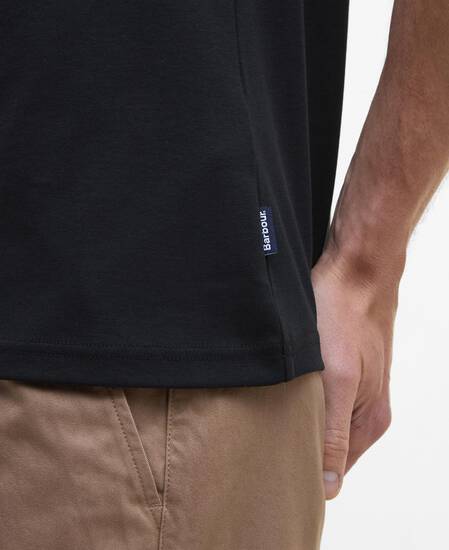 Corpatch Tailored Short-Sleeved Polo Shirt Black