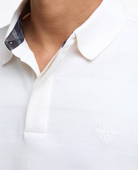 Waketown Tailored Long-Sleeved Polo Shirt Whisper White