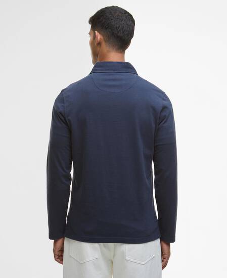 Margrove LS Tailored Polo Shirt Navy