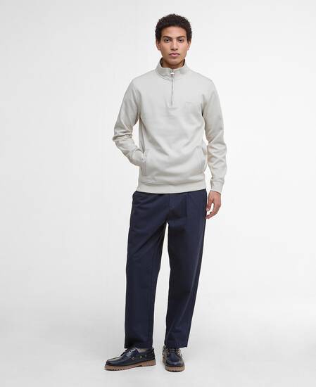 Lambeth Interlock Half-Zip Sweatshirt Mist