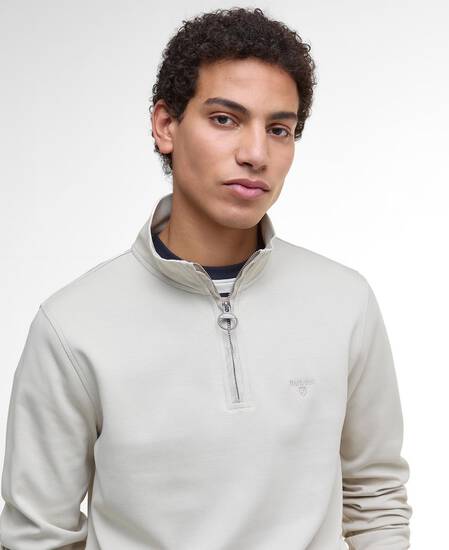 Lambeth Interlock Half-Zip Sweatshirt Mist