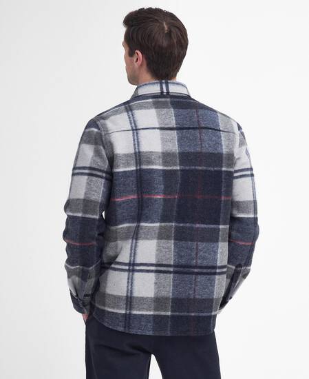 Chapter Check Overshirt Blue Granite