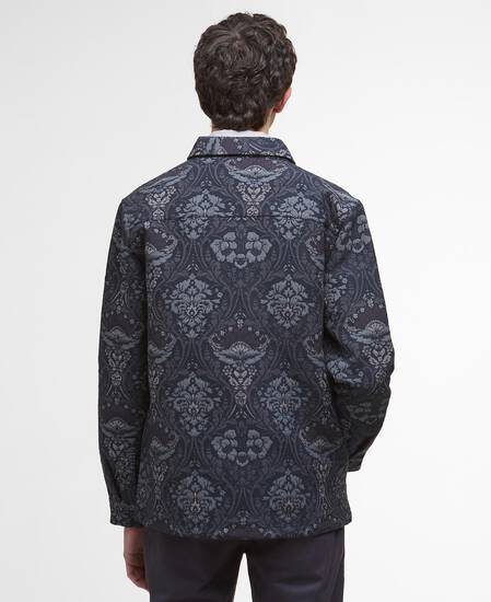 Waterhouse Regular Jacquard Overshirt Navy