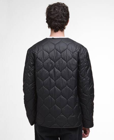 Re-Engineered Utility Liddesdale Quilted Jacket Black