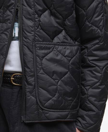 Re-Engineered Utility Liddesdale Quilted Jacket Black