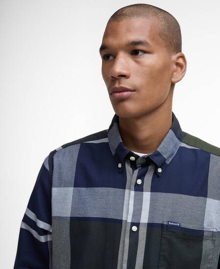 Dunoon Tailored Long-Sleeved Shirt Fernwood Tartan