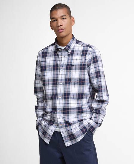 Wetheram Tailored Long-Sleeved Shirt Riverstone Tartan