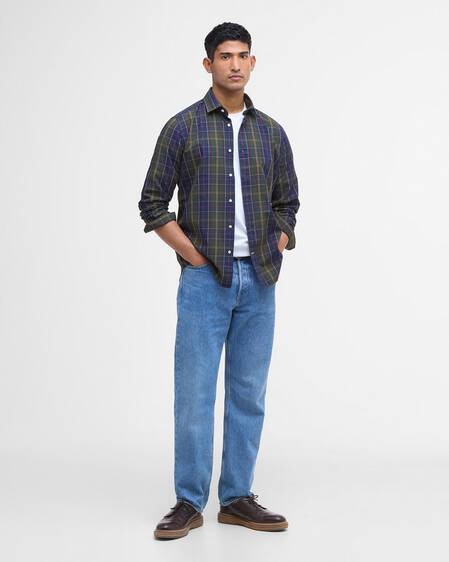 Kenton Tailored Long-Sleeved Shirt Classic Tartan