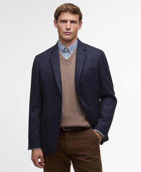 Godfrey Moons Shetland Blazer Navy