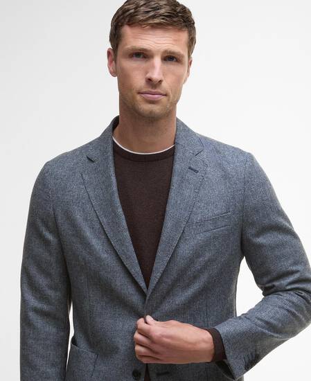 Kensington Check Blazer Navy
