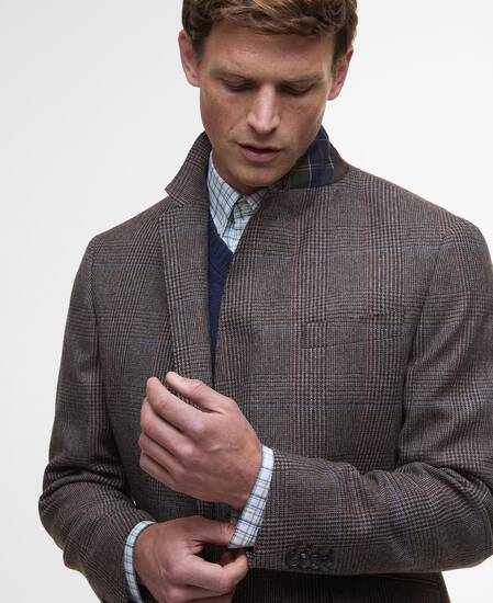 Maxfield Country Check Blazer Brown