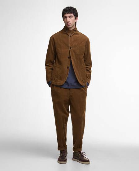 Elmbank Oversized Cord Blazer Beige