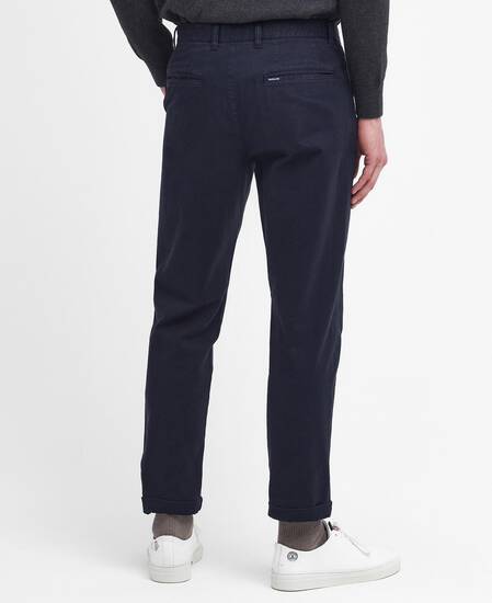 Washed Stretch Tailored Trousers 