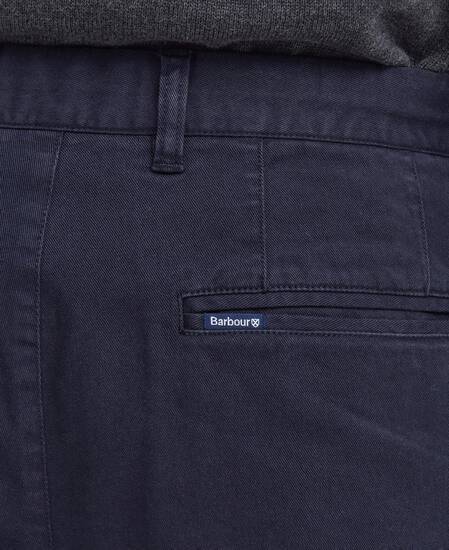 Washed Stretch Tailored Trousers 