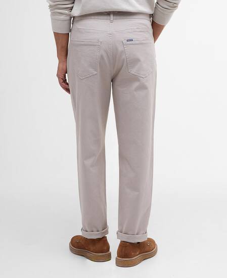 Washed Stretch Regular Trousers Concrete