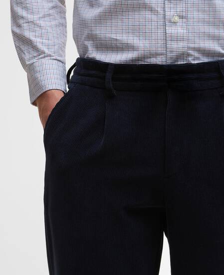 Wallington Cord Trousers Navy