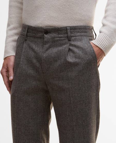 Kensington Check Trousers Brown