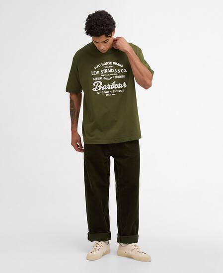 Barbour x Levi's Graphic T-Shirt Canvas Olive