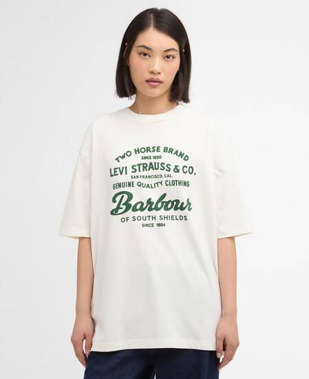 Barbour x Levi's Graphic T-Shirt Whisper White