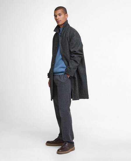 Lorden Wool Overcoat Charcoal