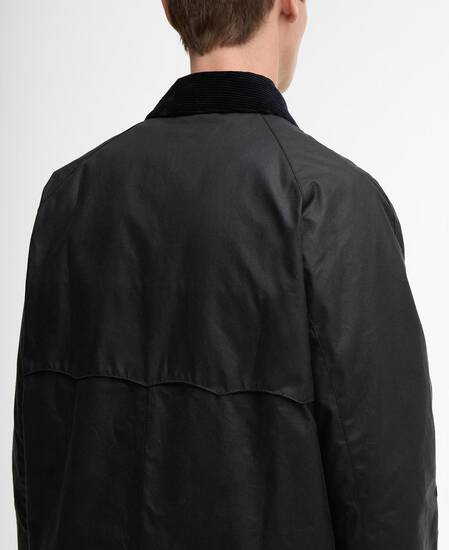 Barbour x Baracuta Tyne Waxed Car Coat Navy