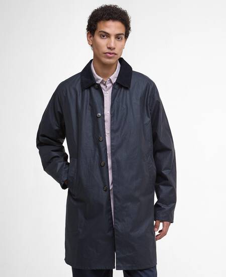 Lorden Waxed Mac Navy
