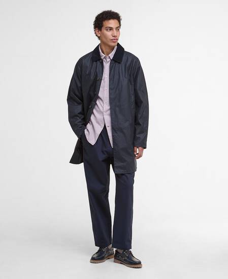 Lorden Waxed Mac Navy