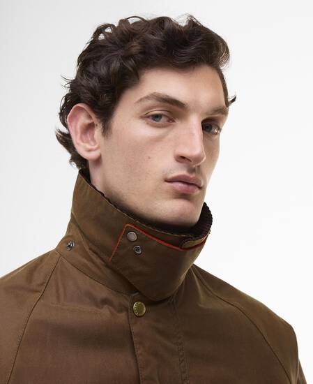 Paul Smith loves Barbour Oversized Bedale Waxed Jacket Tan