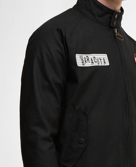 Barbour x Baracuta Badged Porton Wax Jacket Black